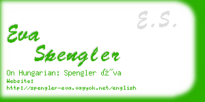 eva spengler business card